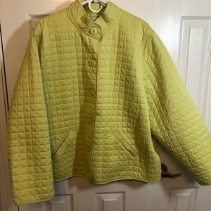 Quilted Jacket 24W Green F1-1548